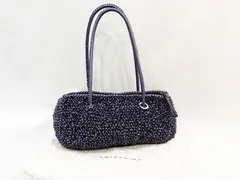 美品 ANTEPRIMA/アンテプリマ ジップトップスクエアワイヤーバッグ ラベンダー ハンドバッグ レディース 鞄 収納袋付き