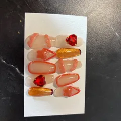 キュアルージュ風ネイル