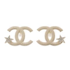 シャネル ピアス ココマーク ロゴ スター 星 メタル ラインストーン B23 B ABB491 CHANEL アクセサリー