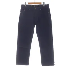 アルマーニ コレツィオーニ ARMANI COLLEZIONI J15 ストレートジーンズ デニムパンツ ジップフライ コーティング加工 ストレッチ 32 M 紺 ネイビー /SI30のサムネイル