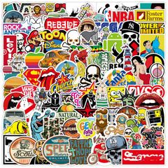 【人気商品】Logo ブランド ステッカー スマホ ステッカー 防水 人気 ステッカー ブランド スーツケースステッカー お気に入りのスーツケース 100枚 ギター 車 バイク 自転車 おしゃれ 水筒 ヘルメット パソコン 携帯 ステッカーセット ノート 可愛