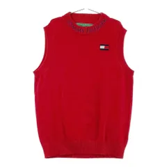 サイズ：LL TOMMY HILFIGER GOLF トミー ヒルフィガーゴルフ  ニットベスト  レッド系 [240101361301] ゴルフウェア レディース ストスト