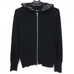 ★SALE価格★【美品】キャロウェイ ニットパーカー 黒 フード・ジップ内側スタッズ付 カシミヤ混  レディース M ゴルフウェア Callaway