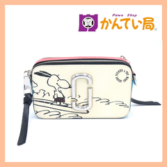 MARC JACOBS マークジェイコブス MARC JACOBS ×Peanuts The Snapshot Bag  M0016828 スナップショットバック ショルダーバッグ  ホワイト