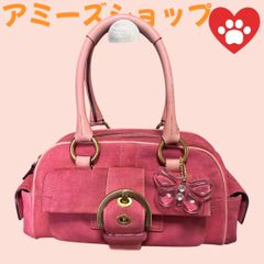 COACHコーチ ミニハンドバックスェード8A23ジャンク品