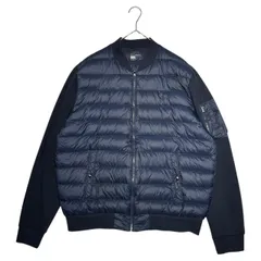 POLO RALPH LAUREN(ポロラルフローレン) Sleeve Switching Ribbed Neck Down Blouson Jacket 袖切替 リブネック ダウン ブルゾン ジャケット 710671057001 L ネイビー