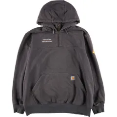 古着 カーハート Carhartt ORIGINAL FIT スウェットハーフジップパーカー メンズXL相当/eaa589251