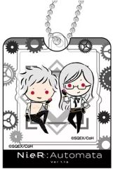 [중고] 열쇠 고리 아담 & 이브 [NieR : Automata (니어 오토 마타) Ver1.1a 재킷 열쇠 고리]