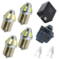 LED ウインカー イエロー ウインカーリレー ハザード機能 付き ウインカースイッチ カウルクリップ PCX125 JF28 PCX150 KF12 8個 セット