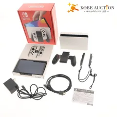 ■ 任天堂 switch 有機ELモデル 本体 ホワイト Joy-Con（L）/（R）ホワイト Joy-Conストラップ ドッグ 等 通電確認済み 付属品付き