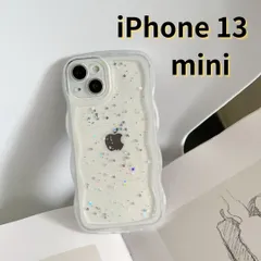 【SHOPS MON】iPhone13 mini スマホケース なみなみ クリア シンプル 軽量 おしゃれ かわいい 透明 E047