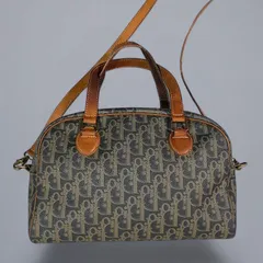 Christian Dior クリスチャン ディオール ビンテージ 2WAY トロッター PVC ミニボストン ハンドバッグ ショルダー付き