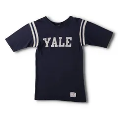 古着 80年代 チャンピオン Champion トリコタグ YALE イエール大学 フットボール五分袖Tシャツ USA製 メンズS相当 ヴィンテージ/evb010773