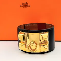エルメス　コリエドシアン　ブラック×シルバー　極美品　T２ エルメス】美品！コリエドシアンT2 - メルカリ
