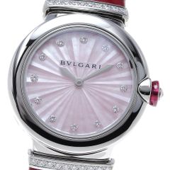 ブルガリ BVLGARI LU28S ルチェア 12Pダイヤ クォーツ レディース良品_839975