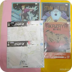 ワンピース 一番くじ ワノ国編 E賞 イラスト色紙アート＆ポスターセット フランキー ジンベエ 赤鞘九人男