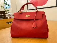 ■INGEBORG インゲボルグ トートバッグ ハンドバッグ レッド 高級⑮■