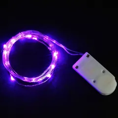 【特価商品】パーティー クリスマス 結婚式 電飾 ガーデンライト 装飾 自由自在 屋外 柔軟 20灯 屋内 2m 防水 （パープル） LED イルミネーションライト PR-ILLUMI20-PP 【3個セット】
