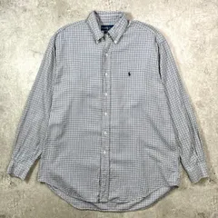 90年代 Ralph Lauren ラルフローレン BLAKE ギンガムチェックシャツ メンズXL相当 