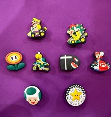 お洒落⭐︎クロックス サンダル パーツ マリオ ジビッツ　8個　カスタマイズ