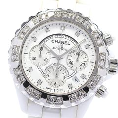 シャネル CHANEL H2009 J12 アフターダイヤベゼル 9P 自動巻き メンズ良品保証書付き_824024