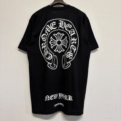 CHROME HEARTS New York NY Limited Horse Shoe クロムハーツ ニューヨーク 限定 ホースシュー 黒 ブラック 半袖 Tシャツ トップス メンズ レディース Lサイズ 新品未使用 最新作