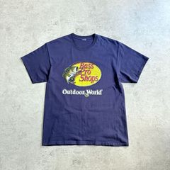 00s Bass Pro Shops Logo Printed T-shirt バスプロショップス ロゴ Tシャツ TEE 魚 フィッシング ブラックバス