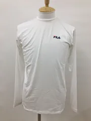 フィラゴルフ FILA GOLF モックネックシャツ M ホワイト 未使用 2503WR051