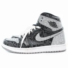 ナイキ NIKE 555088-036 Air Jordan 1 High OG Rebellionaire エアジョーダン ハイ リベリオネア スニーカー シューズ US8.5 26.5cm グレー 黒 ブラック /UO