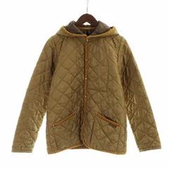 ラベンハム LAVENHAM ハグオーワー HUG O WaR リバティ LIBERTY キルティング ジャケット フード 中綿 38 M 茶 ブラウン ■GY12 /MQ