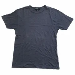 POLO RALPH LAUREN ポロラルフローレン リネン混 Tシャツ カットソー トップス 半袖 ネイビー サイズL メンズ 【中古】