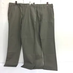未使用品 UNIQLO ユニクロ WT-571 カーキ ノータックチノ ウエスト85cm 綿100% 中国製 パンツ メンズ用 2本セット