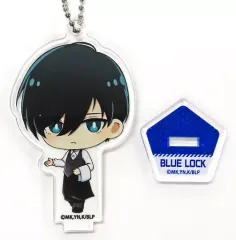 【中古】雑貨 糸師凛(カフェ店員) 「ブルーロック×GiGOコラボカフェ スタンド付きデフォルメアクリルキーホルダーB」