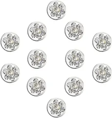 ヘアアクセサリー(タイプ１) 髪飾り ラインストーン 12個入り キラキラ スクリューピン ヘアクリップ ヘアリング 髪留め 編み込み ねじ込み 回転式 ミニ 可愛い