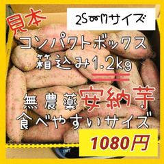 【新物】さつまいも箱込み1.2kg 安納芋【無農薬野菜】