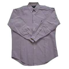 Ralph Lauren ラルフローレン ワイシャツ 紫  長袖 ワンポイント オーバーサイズ メンズ 15 1/2 Mサイズ