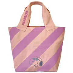 新品 スヌーピーバッグ ROOTOTE ルートート デリ.Wストライプ ピーナッツ ピンク【SPORTUS】
