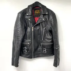 ◯ Vintage ACDC スタッズ レザー ライダース ジャケット