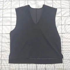 ◇ Θ antiqua アンティカ シンプル系 ノースリーブ ポンチベスト サイズF ブラック系 レディース E  【1508200019734】