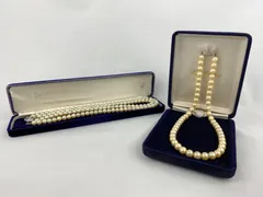 630.Kanebo  パールネックレス　シルバー　真珠　2本セット　冠婚葬祭