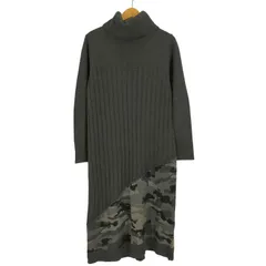 アヴィレックスベル AVIREX Belle TURTLE SWITCHING CAMO KNIT ONEPIECE タートル スウィッチング カモ ニット ワンピース レディース import：S 