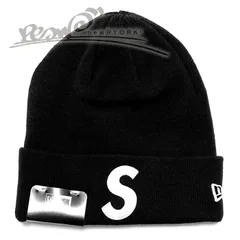 送料無料 メンズ ニットキャップ ブラック Supreme シュプリーム New Era S Logo Beanie FW24BN34 シュプリームニューエラコラボSロゴビーニー se1142r