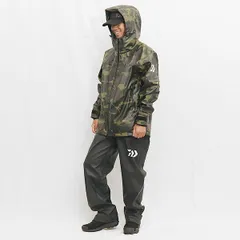 ダイワ レインウェア DR-6023 PUオーシャンライトレインスーツ グリーンカモ 2XL