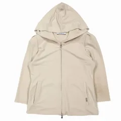 美品フォクシーニューヨーク　テーラードジャケット ベージュL ストレッチ　薄手 Foxey フォクシーノーカラー テーラード ジャケット XL ベージュ