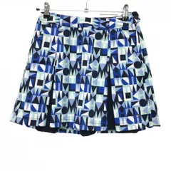 【超美品】トミーヒルフィガーゴルフ スカート ミントグリーン×ブルー 総柄  レディース S ゴルフウェア Tommy Hilfiger Golf