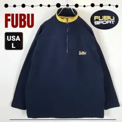 FUBU フブ★ハーフジップ★フリースプルオーバー/フリースTシャツ★FUBU SPORT★ルーズシルエット★USAメンズL  #2412D046