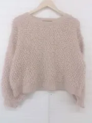 ◇ AS KNOW AS アズノゥアズ 長袖 ニット セーター ピンク系 レディース E  【1302160017942】