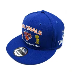 ニューエラ NEW ERA 9FIFTY NBA ファイナルズ チャンピオン ニューヨーク ニックス スナップバック キャップ 帽子 ブルー 青 美品