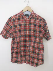 ◇ THE SHOP TK MIXPICE チェック 半袖 シャツ サイズL レッド系 ブラック マルチ メンズ P  【中古】 【1210040006064】