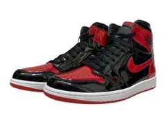 NIKE (ナイキ) Air Jordan 1 High OG Patent Bred エアジョーダン1 ハイ オージー パテント ブレッド ハイカットスニーカー 555088-063 28.5cm US10.5 ブラック × レッド メンズ/036